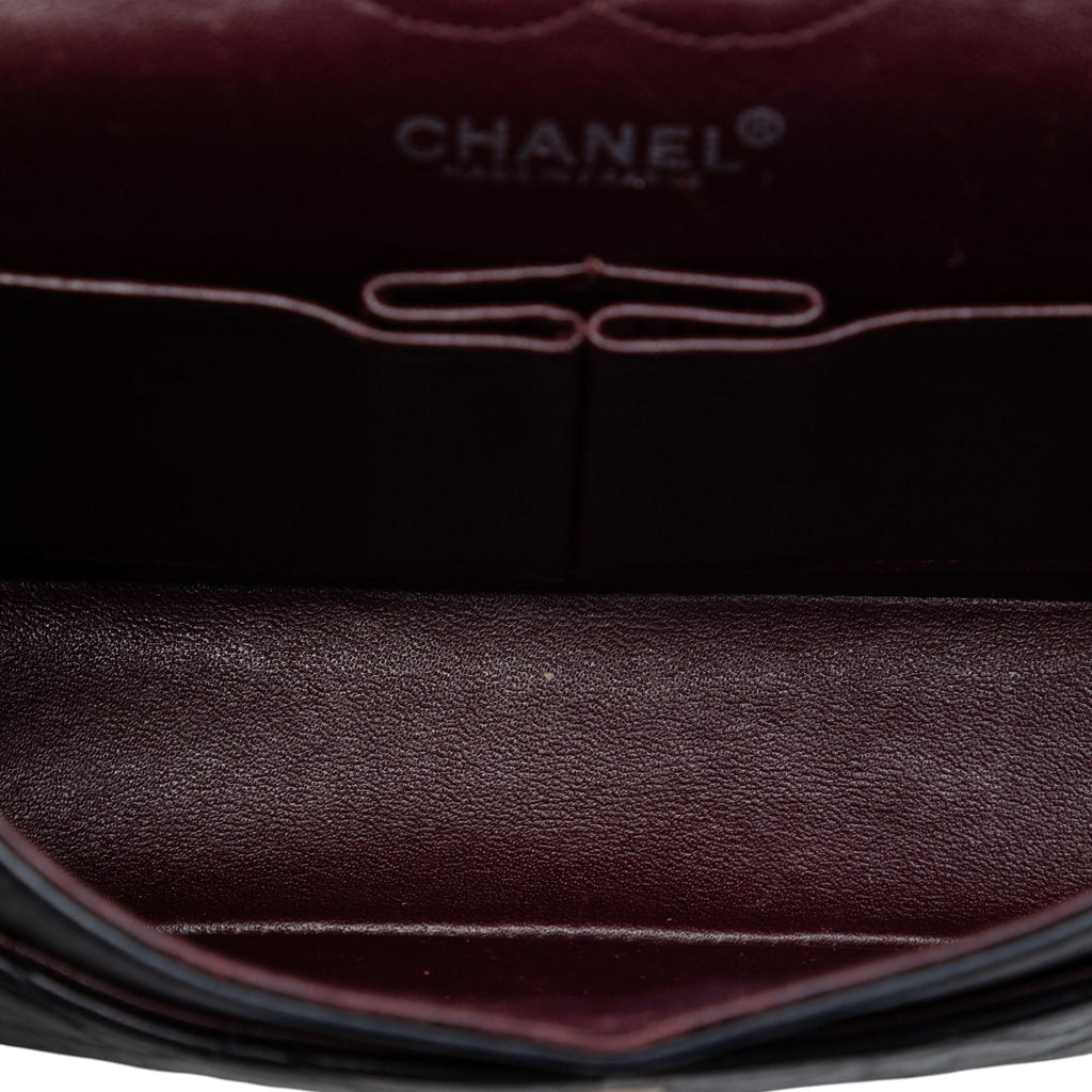 Chanel Small Classic Lambskin Double Flap Shoulder Bag - Black