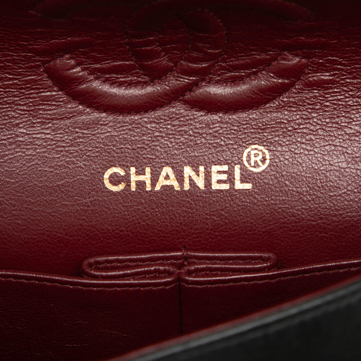 Chanel Small Classic Lambskin Double Flap Shoulder Bag - Black