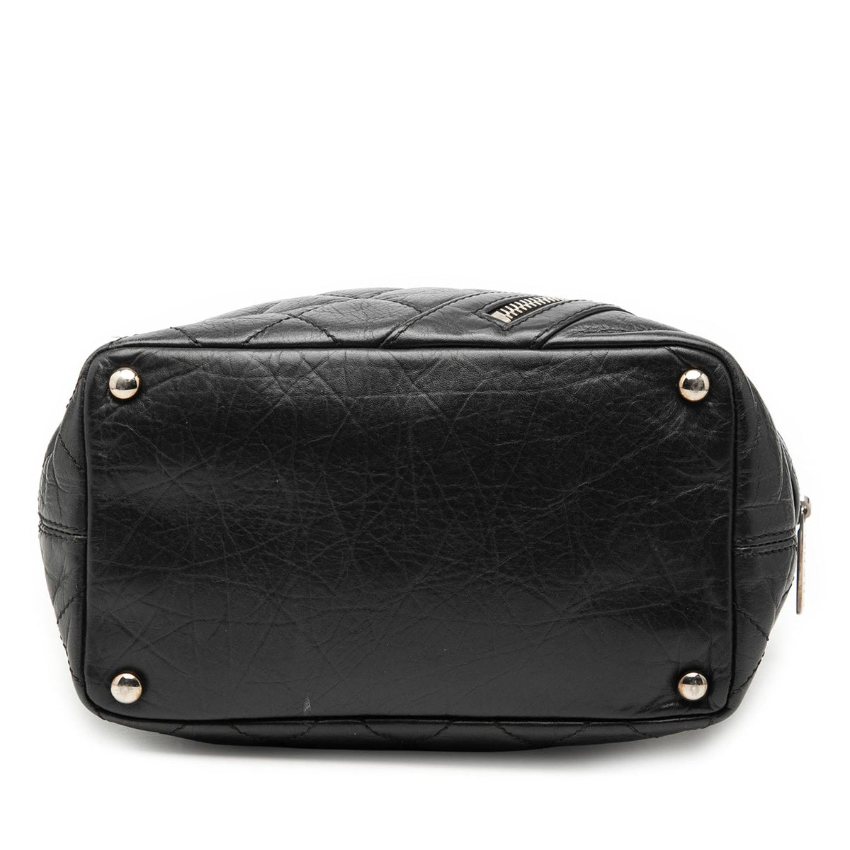 Chanel Small Quilted Aged Calfskin Cotton Club Tote Bag - Black