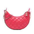 Chanel Small Quilted Lambskin Chain Around Hook Hobo Bag - Pink
