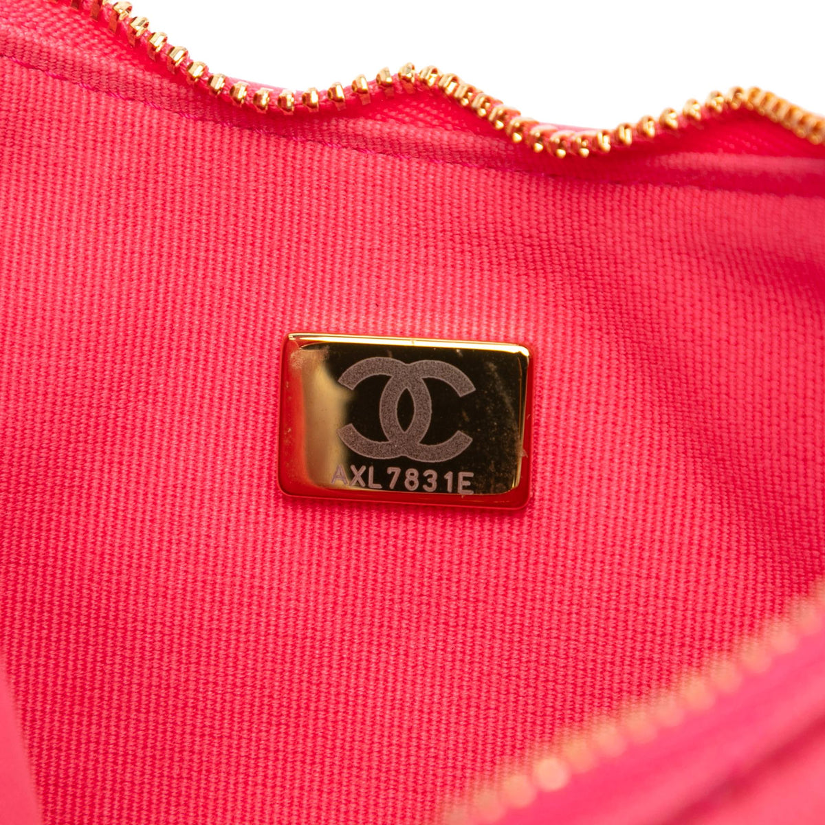 Chanel Small Quilted Lambskin Chain Around Hook Hobo Bag - Pink