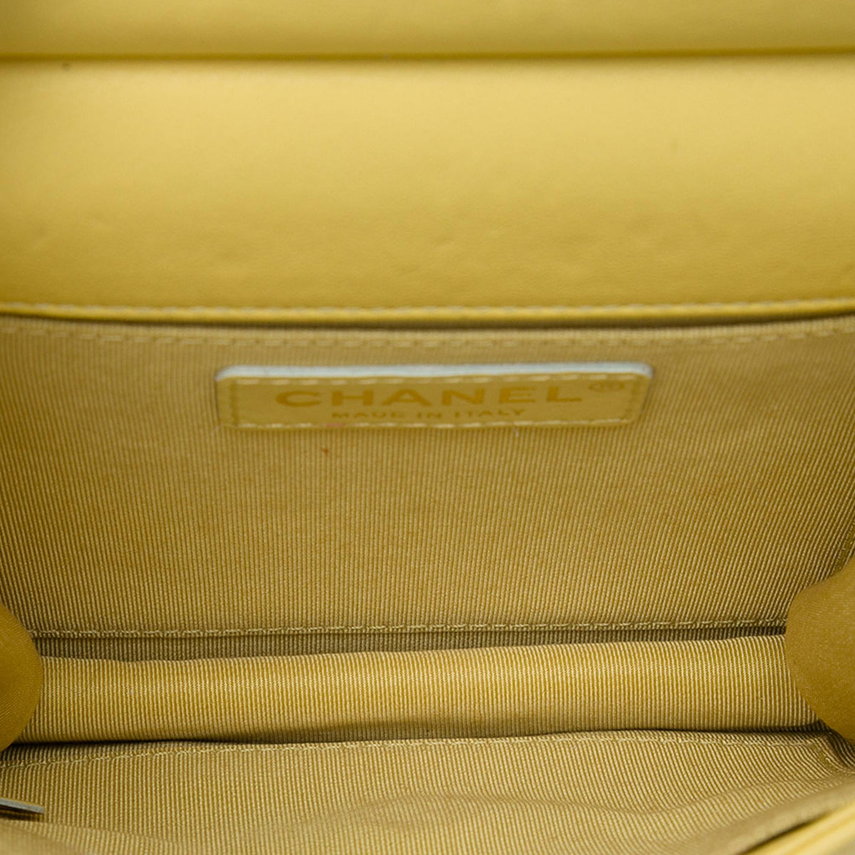 Chanel Small Quilted Lambskin Chic Pearls Flap Crossbody Bag - Yellow