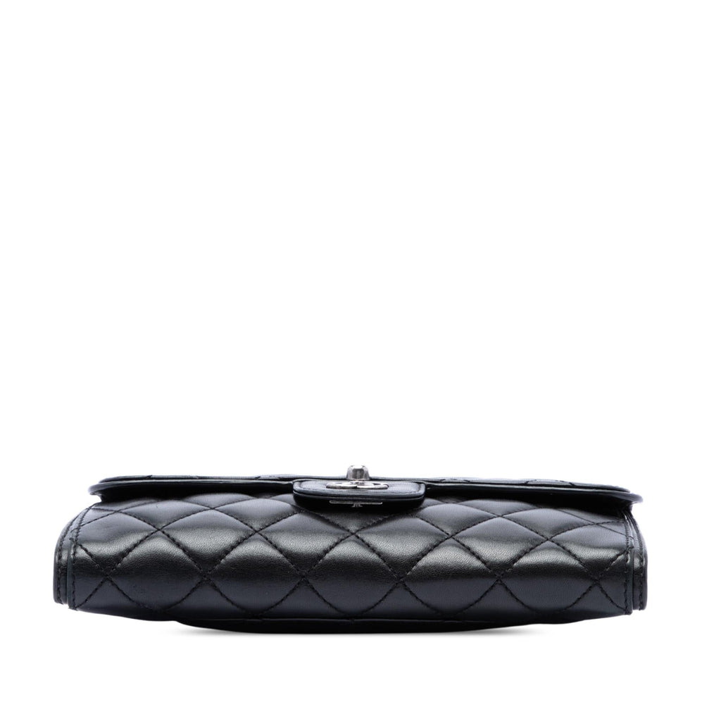 Chanel Small Quilted Lambskin Citizen Zip Flap Crossbody Bag - Black