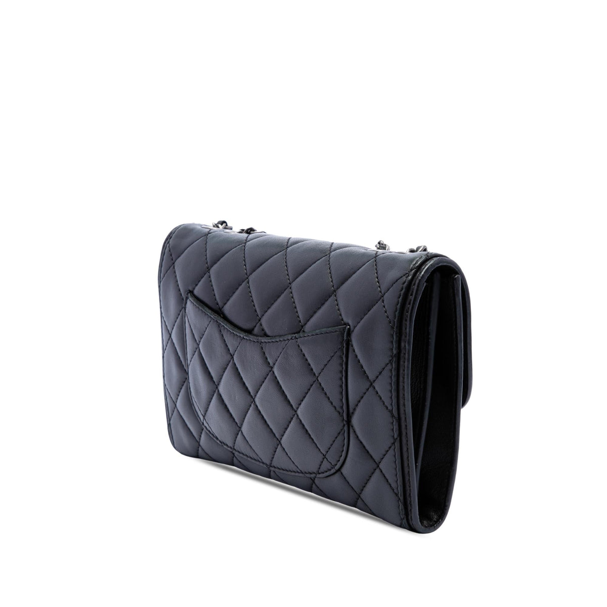 Chanel Small Quilted Lambskin Citizen Zip Flap Crossbody Bag - Black
