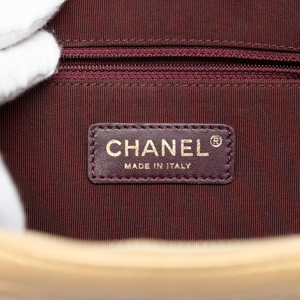 Chanel Small Quilted Lambskin Coco Boy Camera Bag - Gold