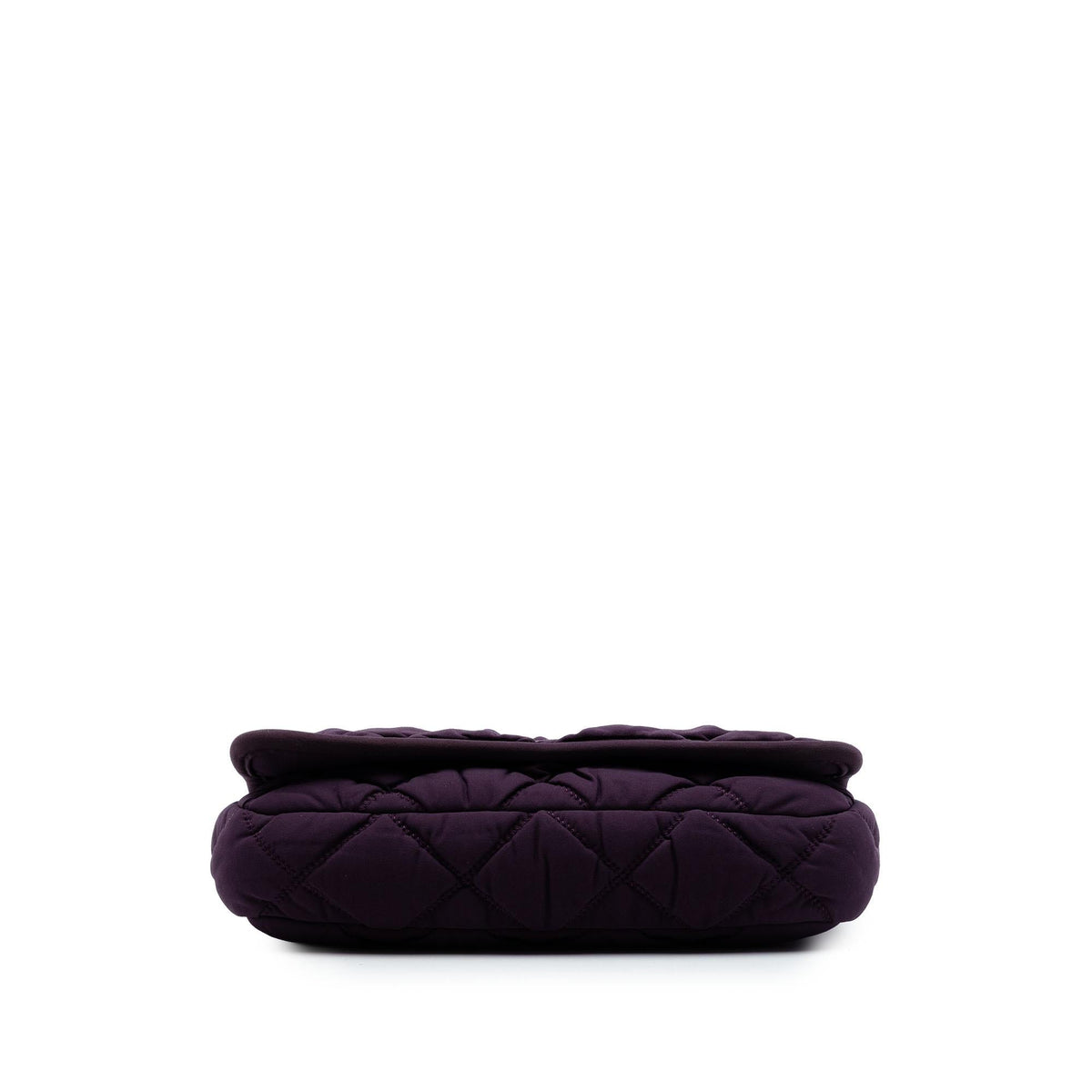 Chanel Small Quilted Nylon Bubble Flap Shoulder Bag - Purple
