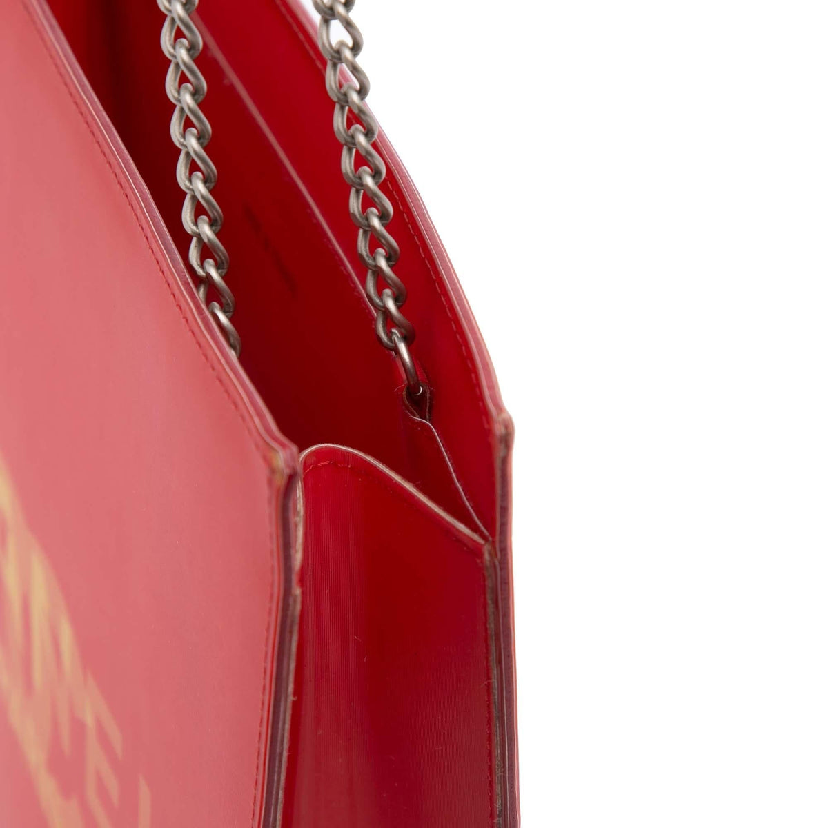 Chanel Vinyl Hologram CC Shoulder Bag - Red