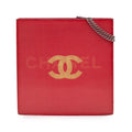 Chanel Vinyl Hologram CC Shoulder Bag - Red