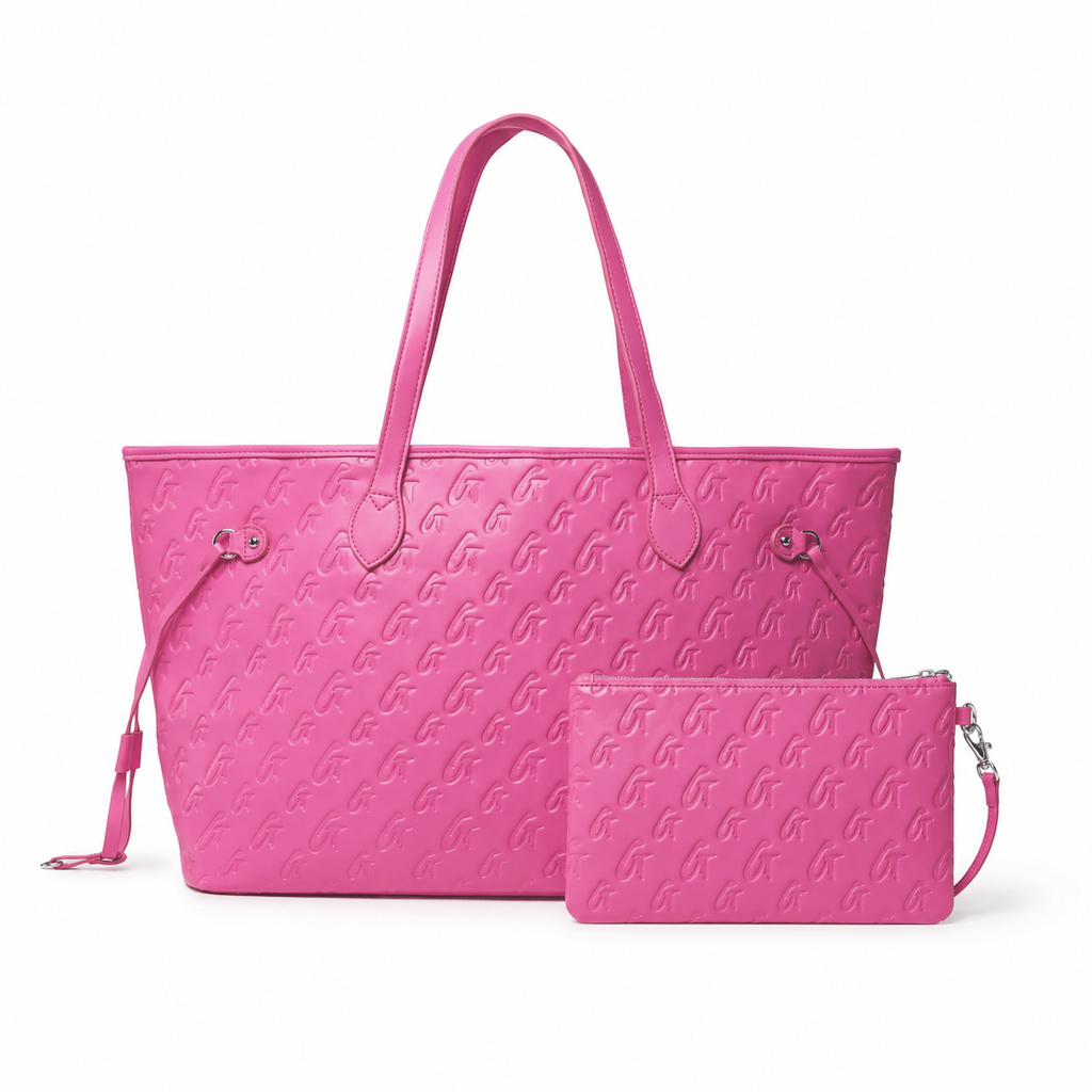 MONOGRAM TRAVEL SET - HOT PINK