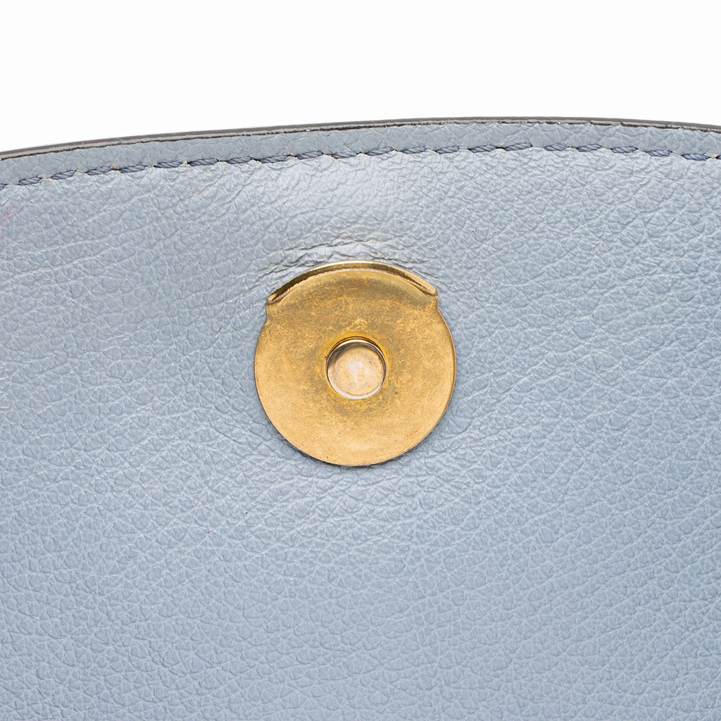 Chloe Calfskin Suede Nile Small Bracelet Bag - Blue