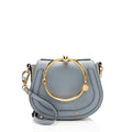 Chloe Calfskin Suede Nile Small Bracelet Bag - Blue