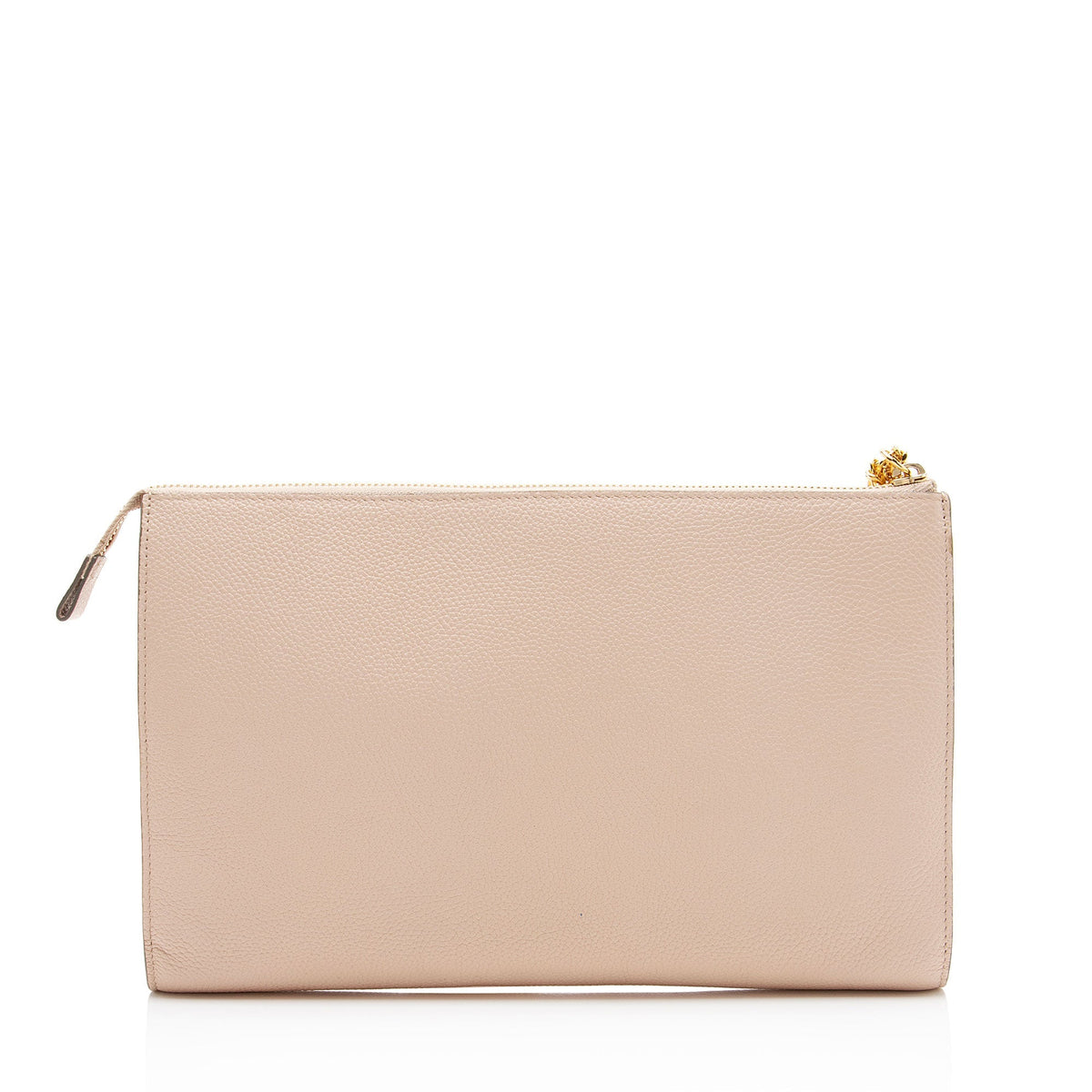 Chloe Grained Calfskin Joe Clutch - Beige/Pink