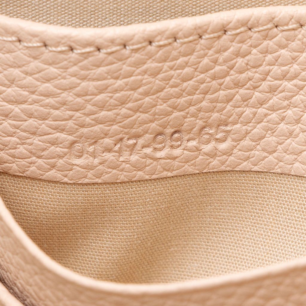 Chloe Grained Calfskin Joe Clutch - Beige/Pink