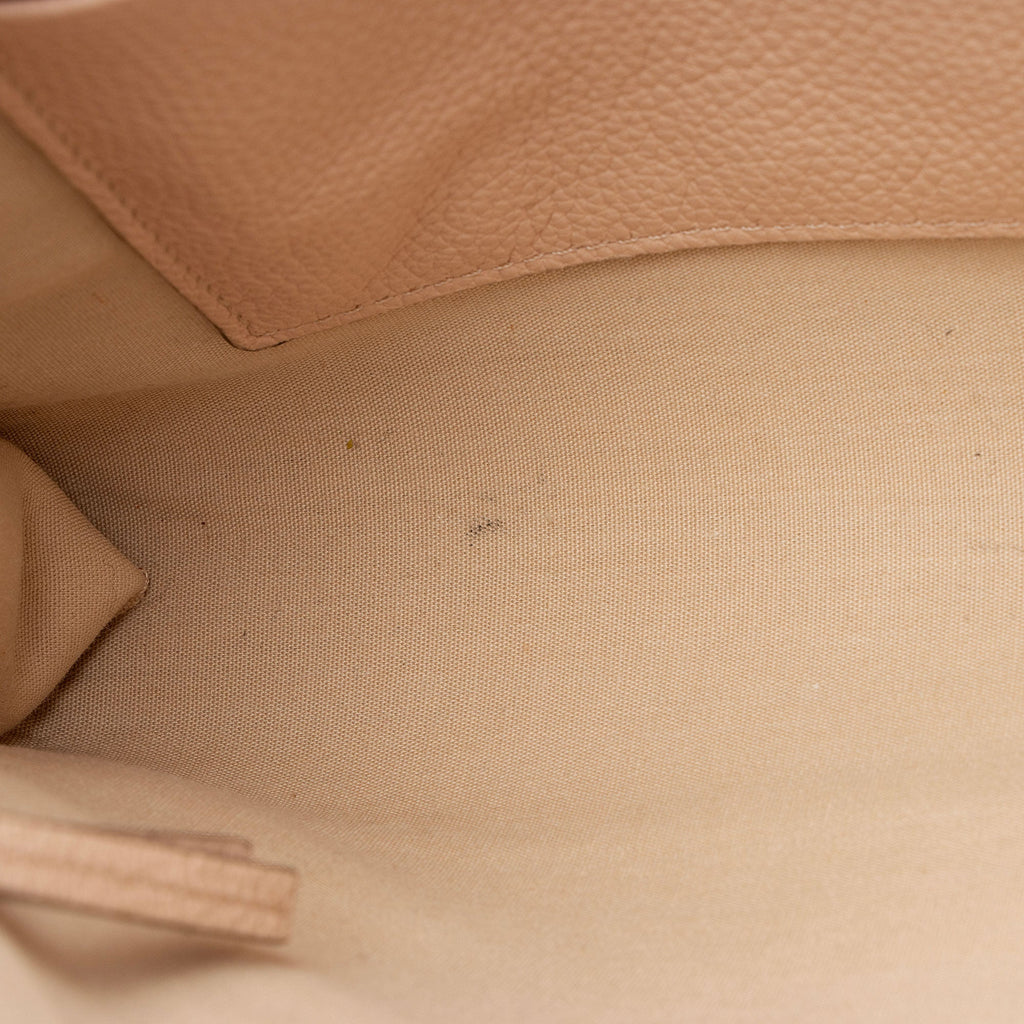 Chloe Grained Calfskin Joe Clutch - Beige/Pink