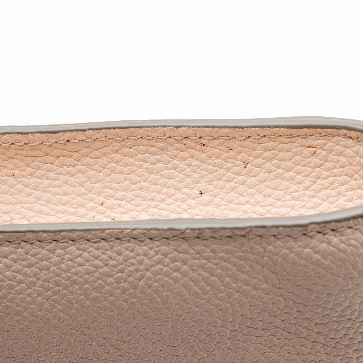 Chloe Grained Calfskin Joe Clutch - Beige/Pink
