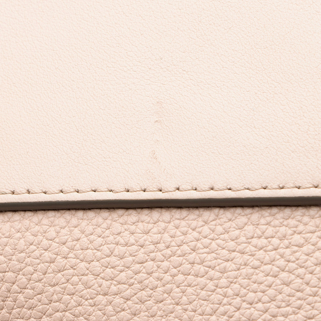Chloe Grained Calfskin Joe Clutch - Beige/Pink