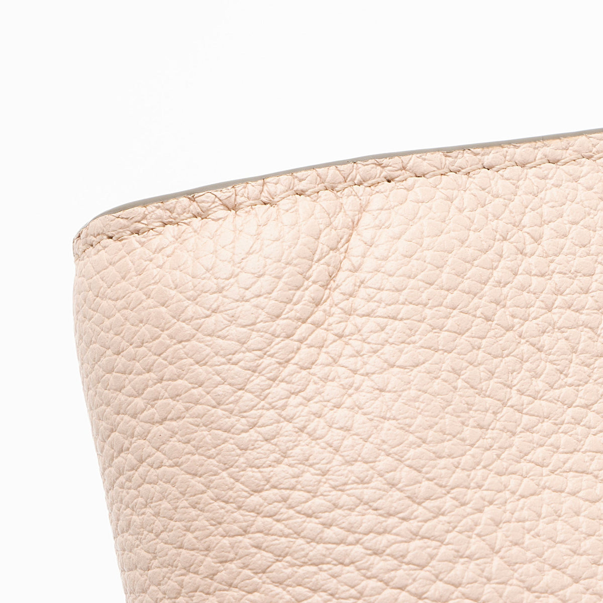 Chloe Grained Calfskin Joe Clutch - Beige/Pink