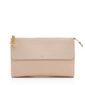 Chloe Grained Calfskin Joe Clutch - Beige/Pink