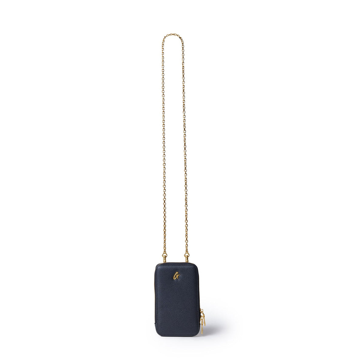 PEBBLE PHONE CROSSBODY - BLACK