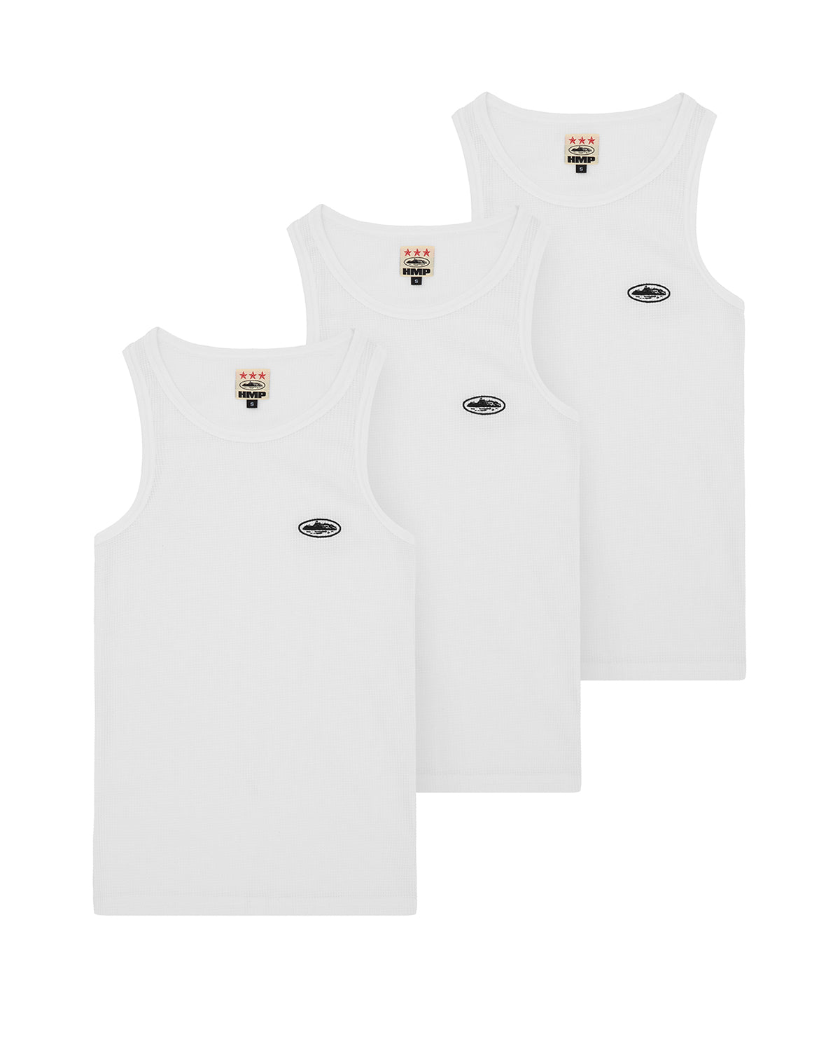 Corteiz HMP Classic Tank Top White (3-Pack)