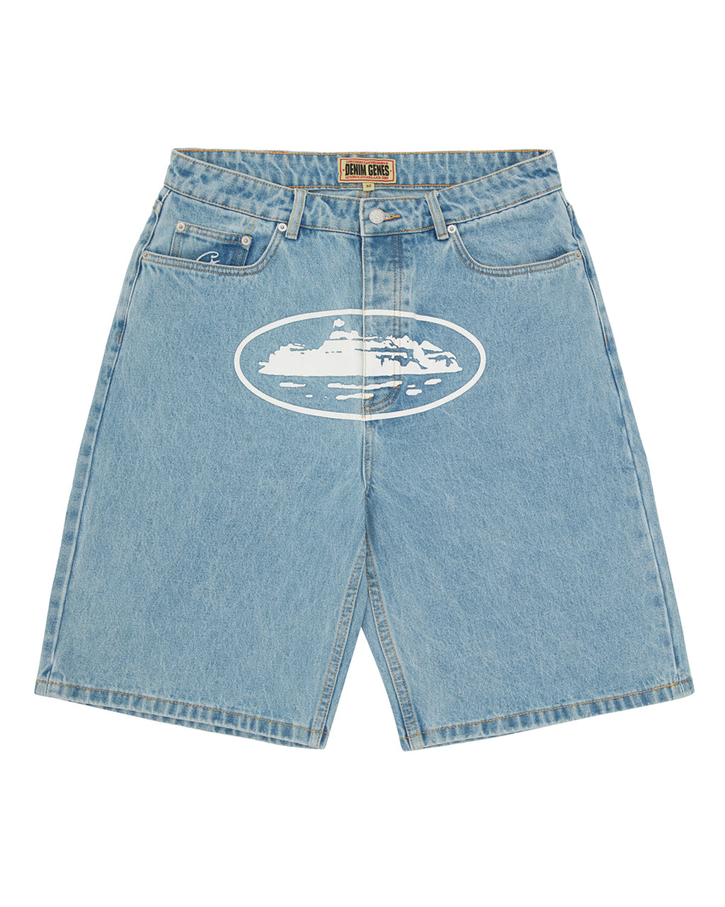 Corteiz Island Denim Short Stonewash