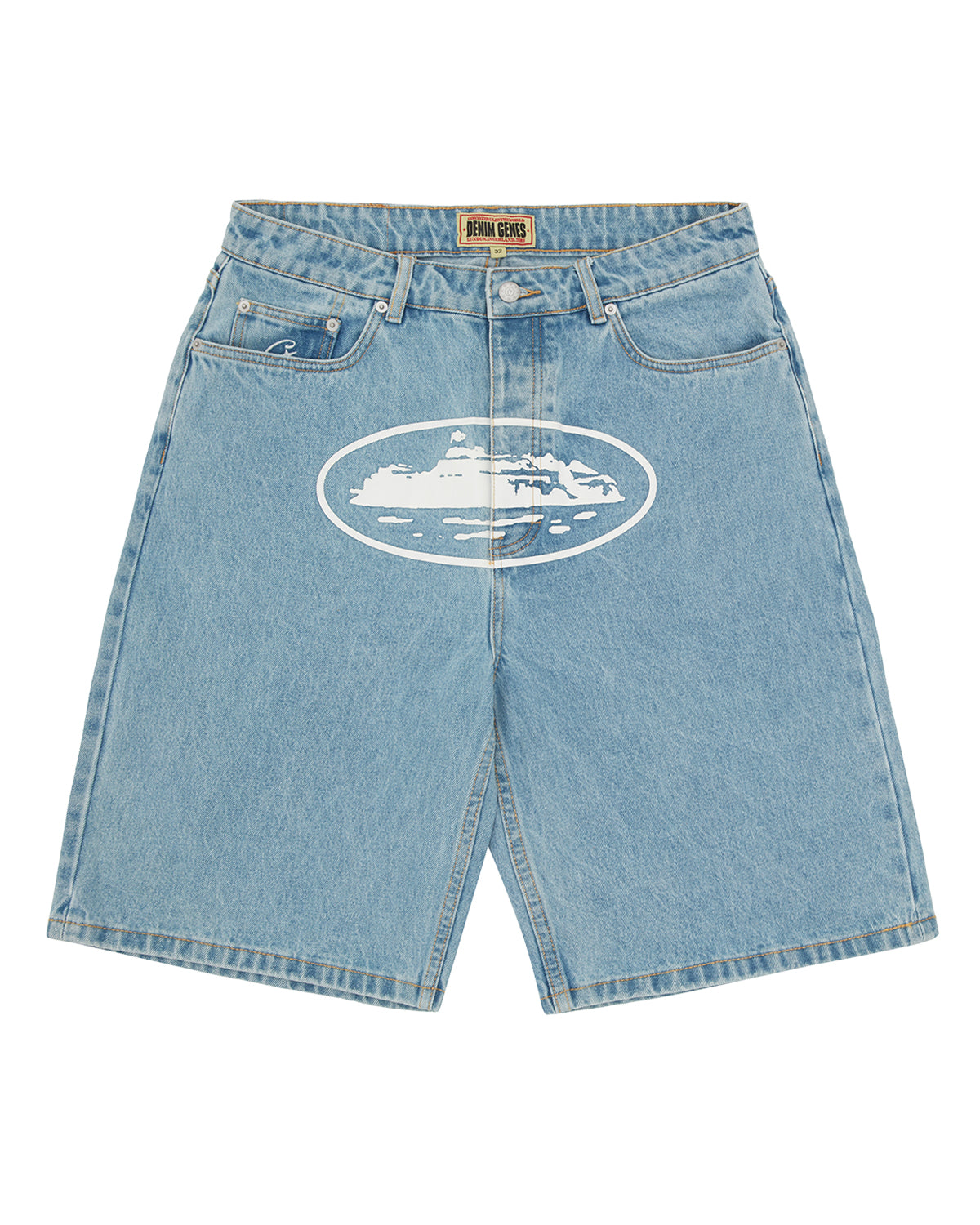 Corteiz Island Denim Short Stonewash