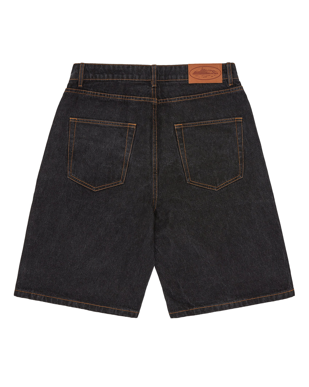 Corteiz Island Denim Short Washed Black
