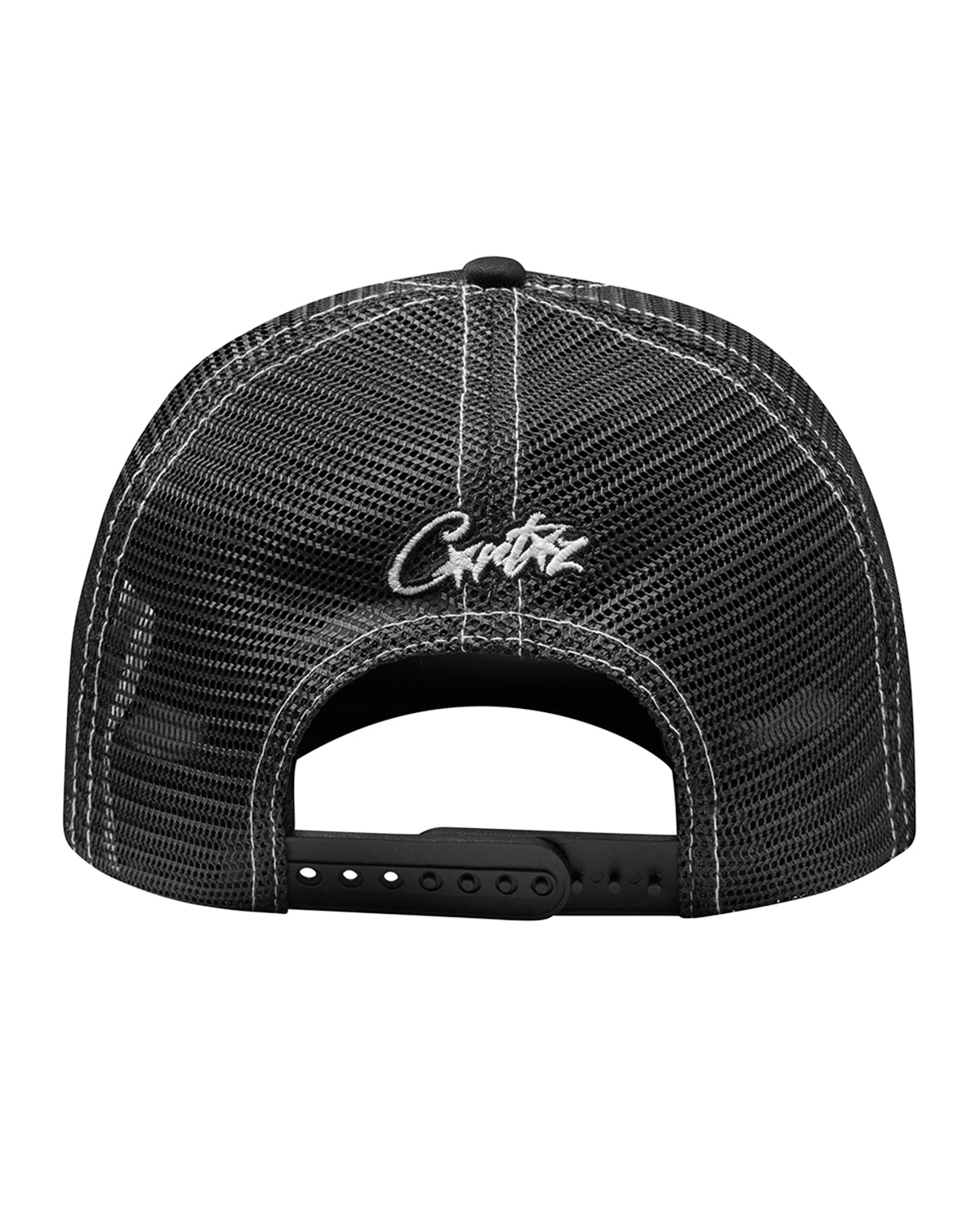 Corteiz Island Outline Trucker Hat Black