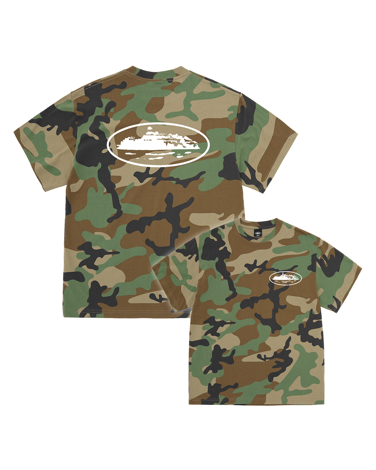Corteiz OG Island Tee Woodland Camo