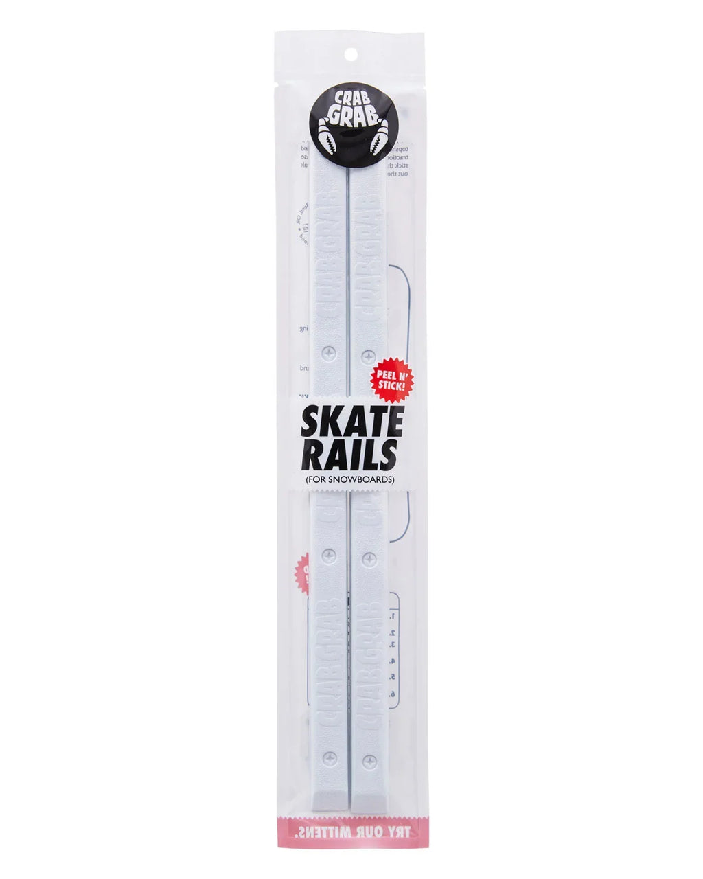 Crab Grab Skate Rails - White