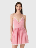 LoveShackFancy Women's Khloe Cotton Gingham Mini Dress