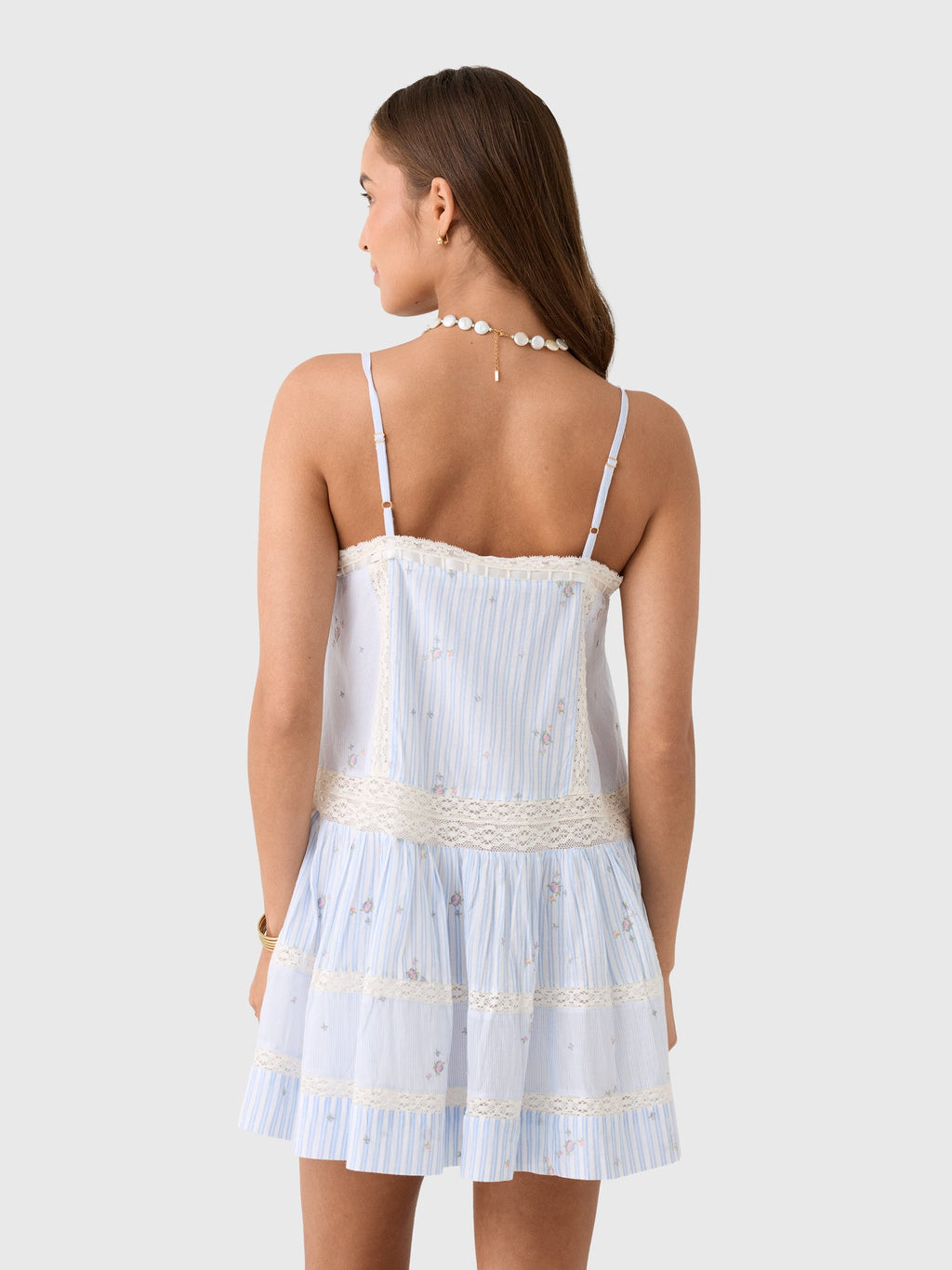 LoveShackFancy Women's Vionett Cotton Mini Dress