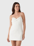 LoveShackFancy Women's Sue Embellished Tweed Mini Dress