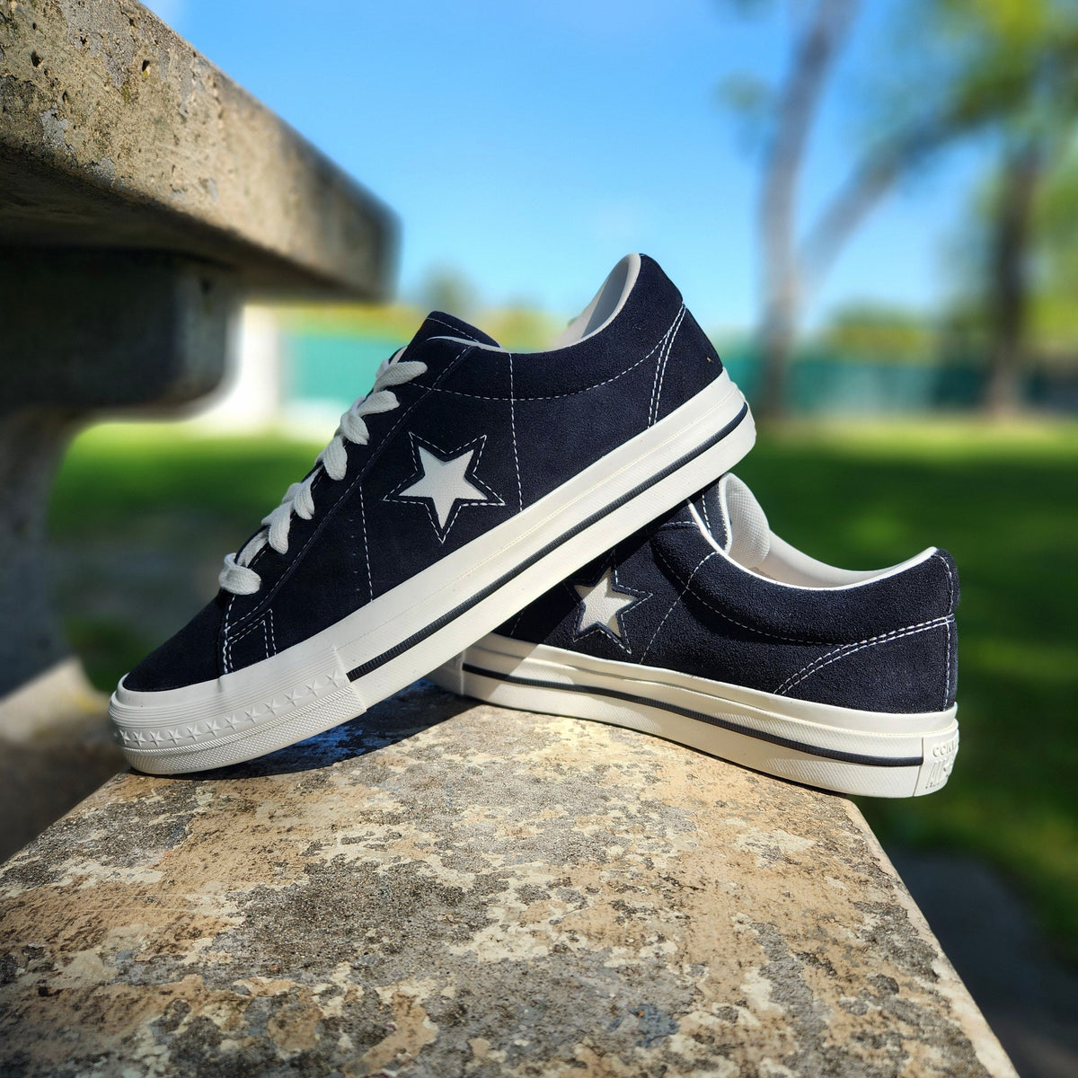 CONVERSE ONE STAR 95 OX BLACK VINTAGE WHITE