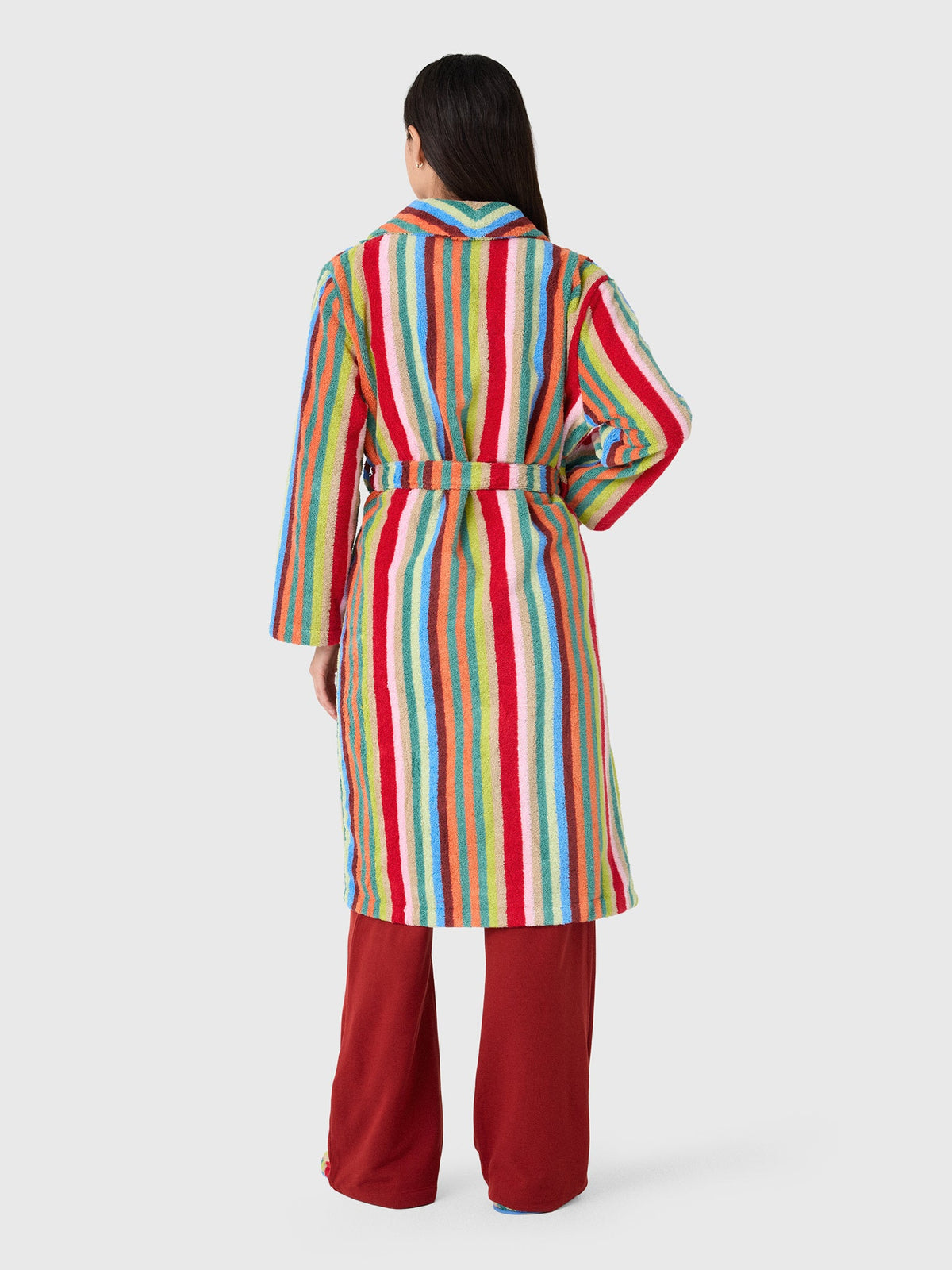 Dusen Dusen Women's Butterfly Stripe Bathrobe