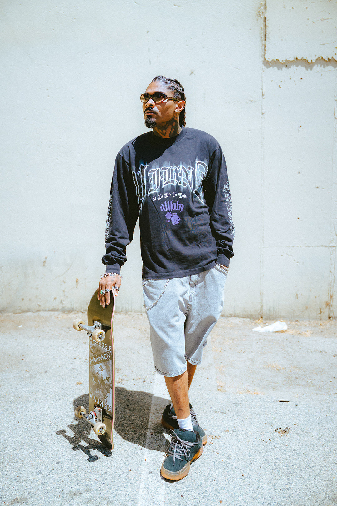 VILLAIN ATTIRE BONEYARD BLACK LONG SLEEVE