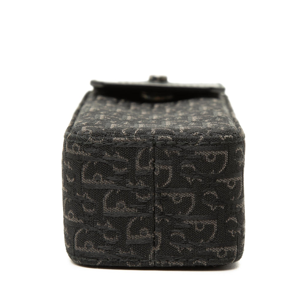 Dior Diorissimo Trotter Canvas Phone Pouch Crossbody Bag - Black