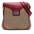 Dior Diorissimo Trotter Canvas Street Chic Crossbody Bag - Beige/Red