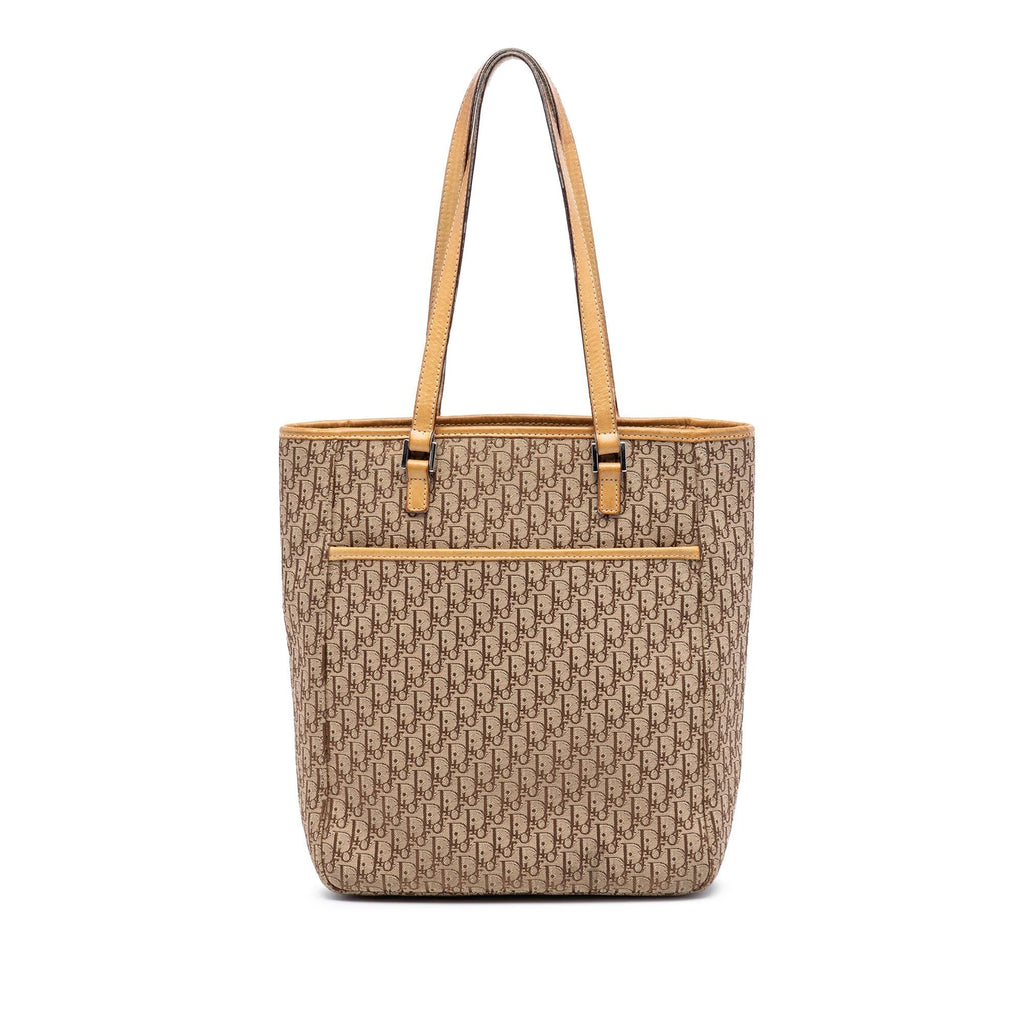 Dior Diorissimo Trotter Canvas Tote Bag - Beige