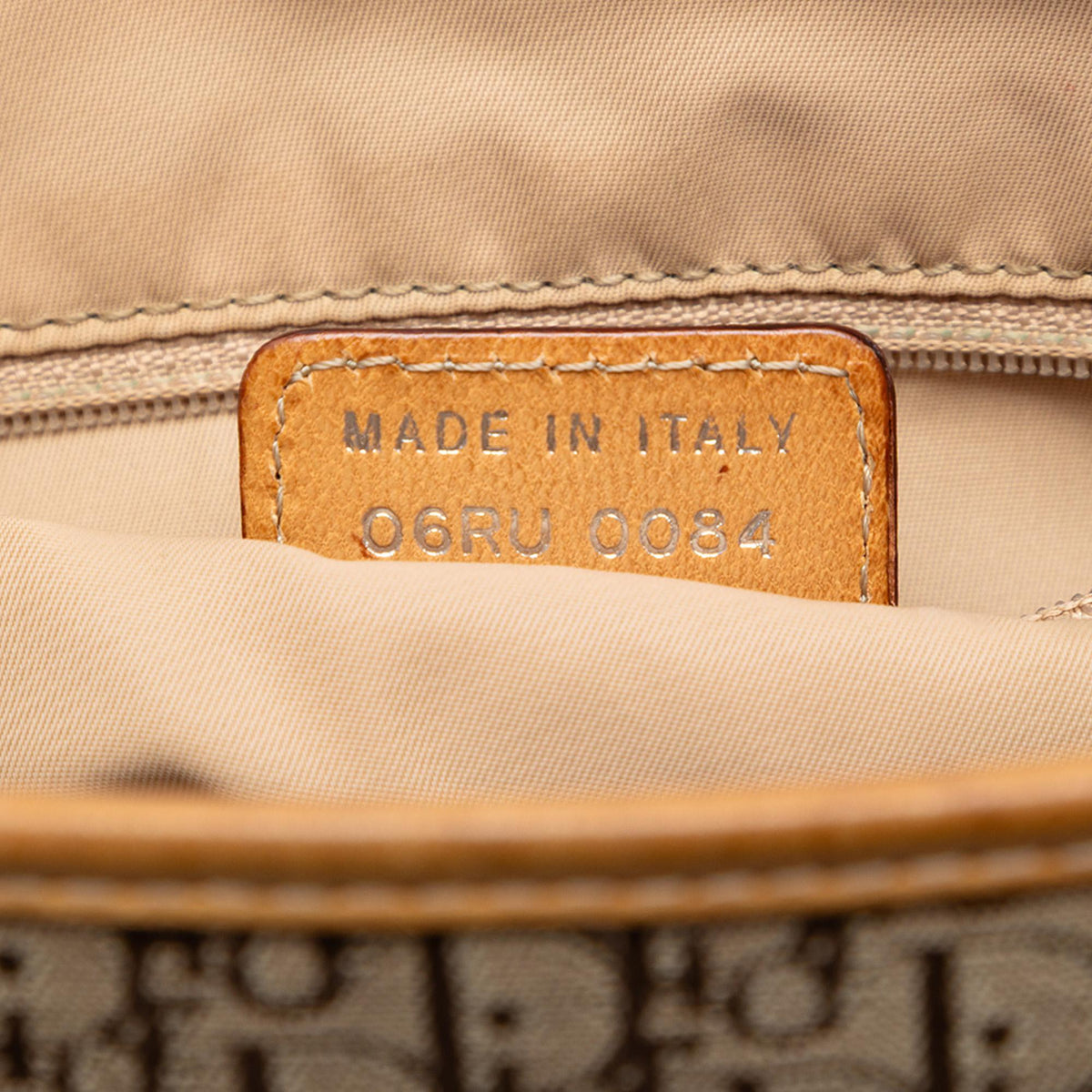 Dior Diorissimo Trotter Canvas Tote Bag - Beige