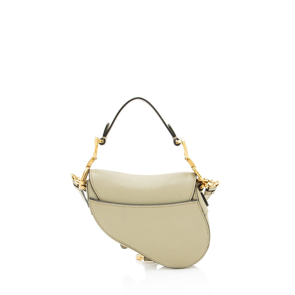 Dior Goatskin Micro Saddle Bag - Green