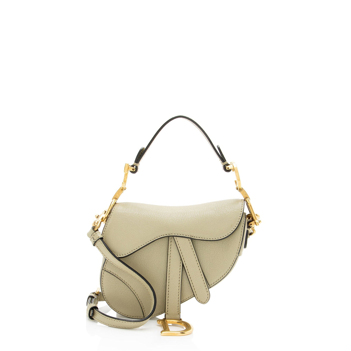Dior Goatskin Micro Saddle Bag - Green
