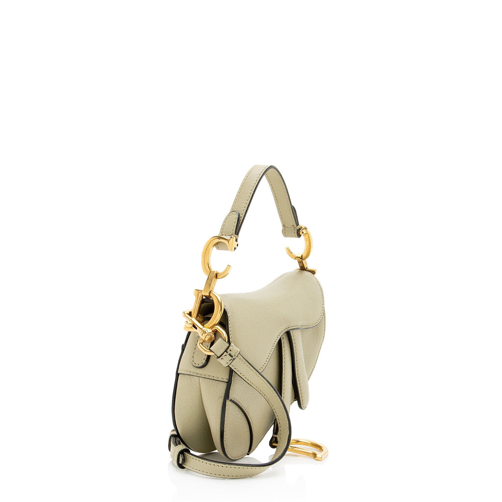 Dior Goatskin Micro Saddle Bag - Green