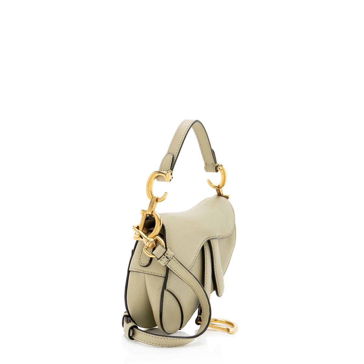 Dior Goatskin Micro Saddle Bag - Green
