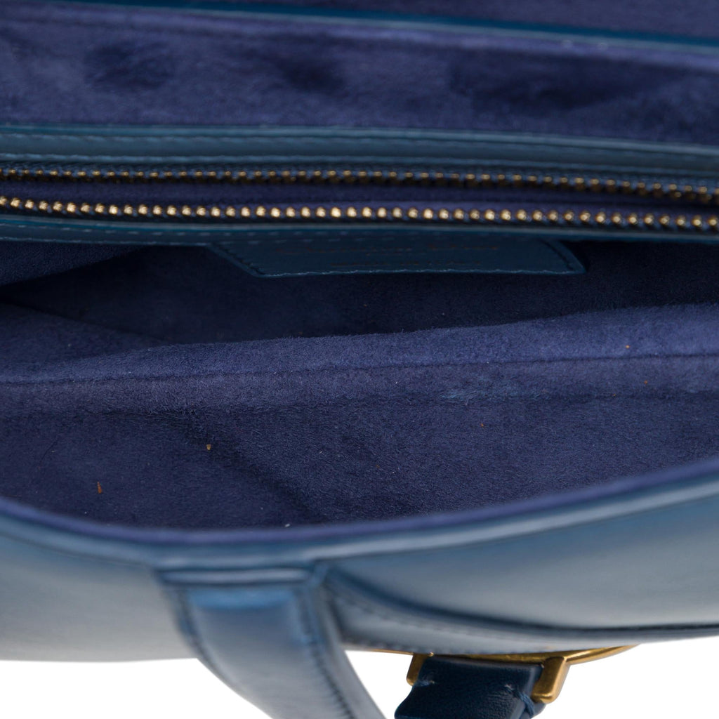 Dior Gradient Calfskin Saddle Bag - Blue
