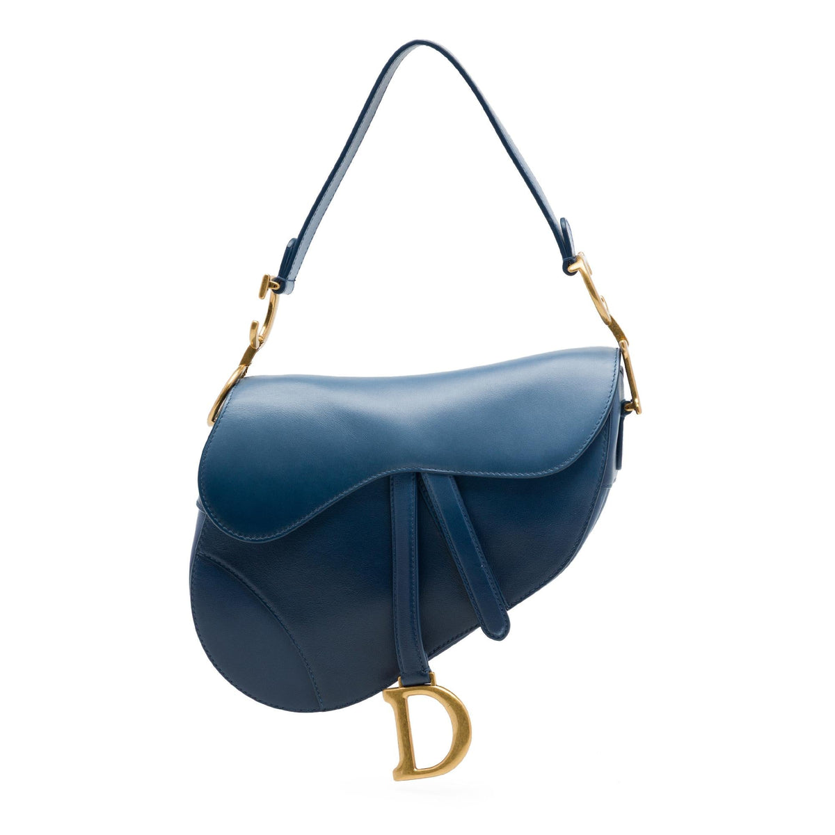 Dior Gradient Calfskin Saddle Bag - Blue