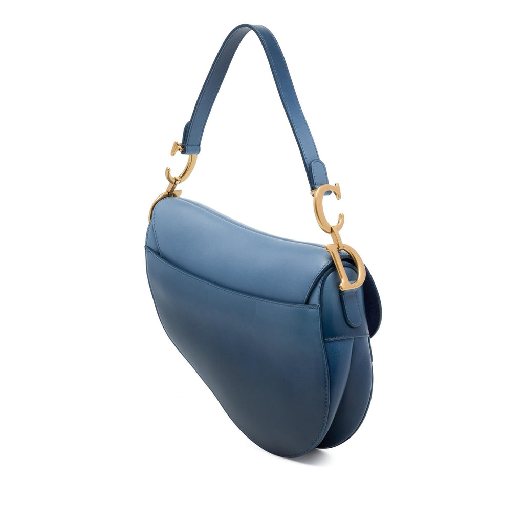 Dior Gradient Calfskin Saddle Bag - Blue