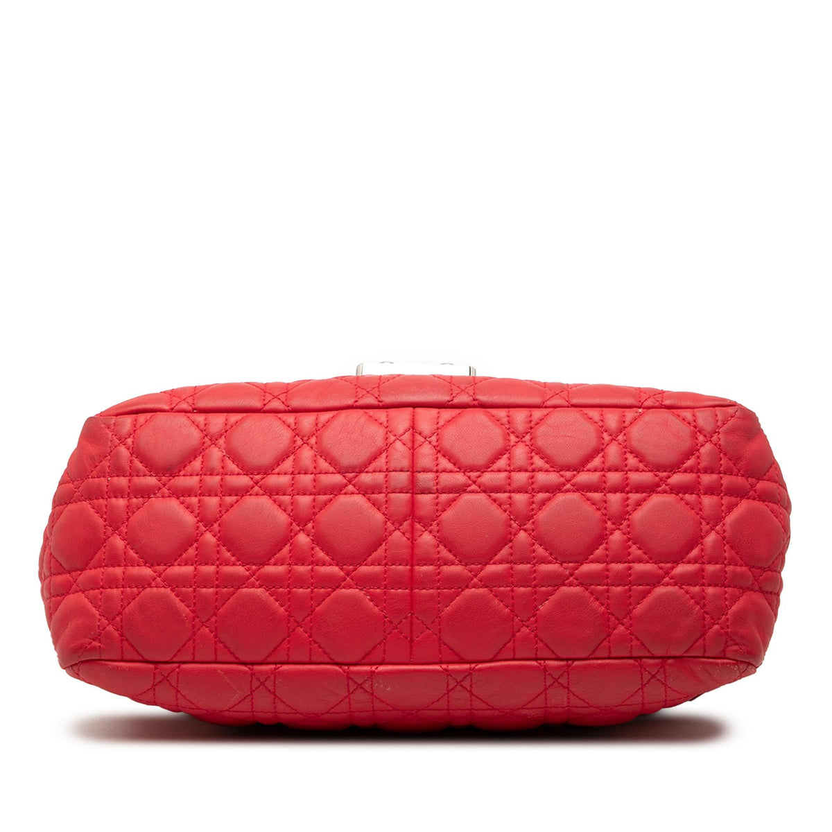 Dior Lambskin Cannage New Lock Shoulder Bag - Red