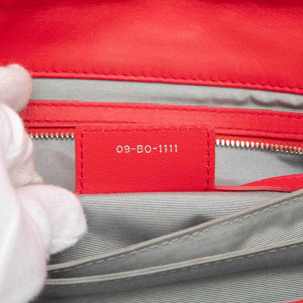Dior Lambskin Cannage New Lock Shoulder Bag - Red