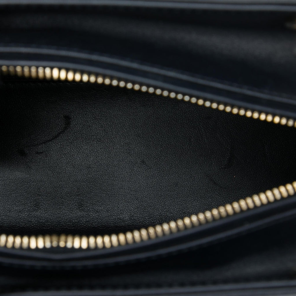 Dior Medium Calfskin Pockets Lady Dior Satchel - Black